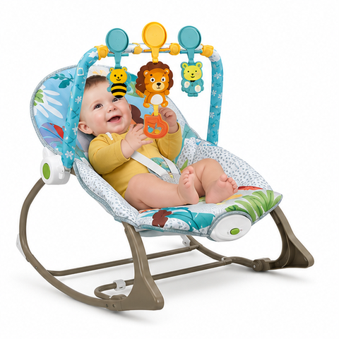 Tiibaby Infant-to-Toddler Portable Baby Rocker & Bouncer