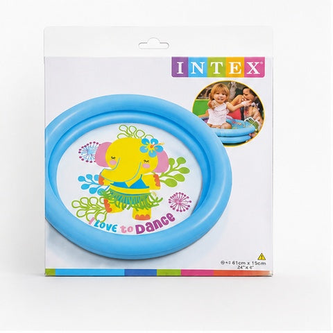 Intex Baby Inflatable Pool – Small Round Kids Water Pool with Cartoon Design