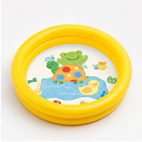 Intex Baby Inflatable Pool – Small Round Kids Water Pool with Cartoon Design