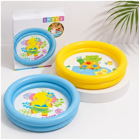 Intex Baby Inflatable Pool – Small Round Kids Water Pool with Cartoon Design