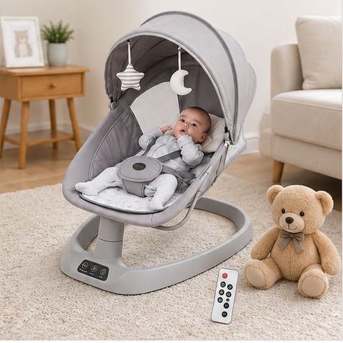 Kidilo 3-in-1 Deluxe Electric Baby Swing & Bassinet