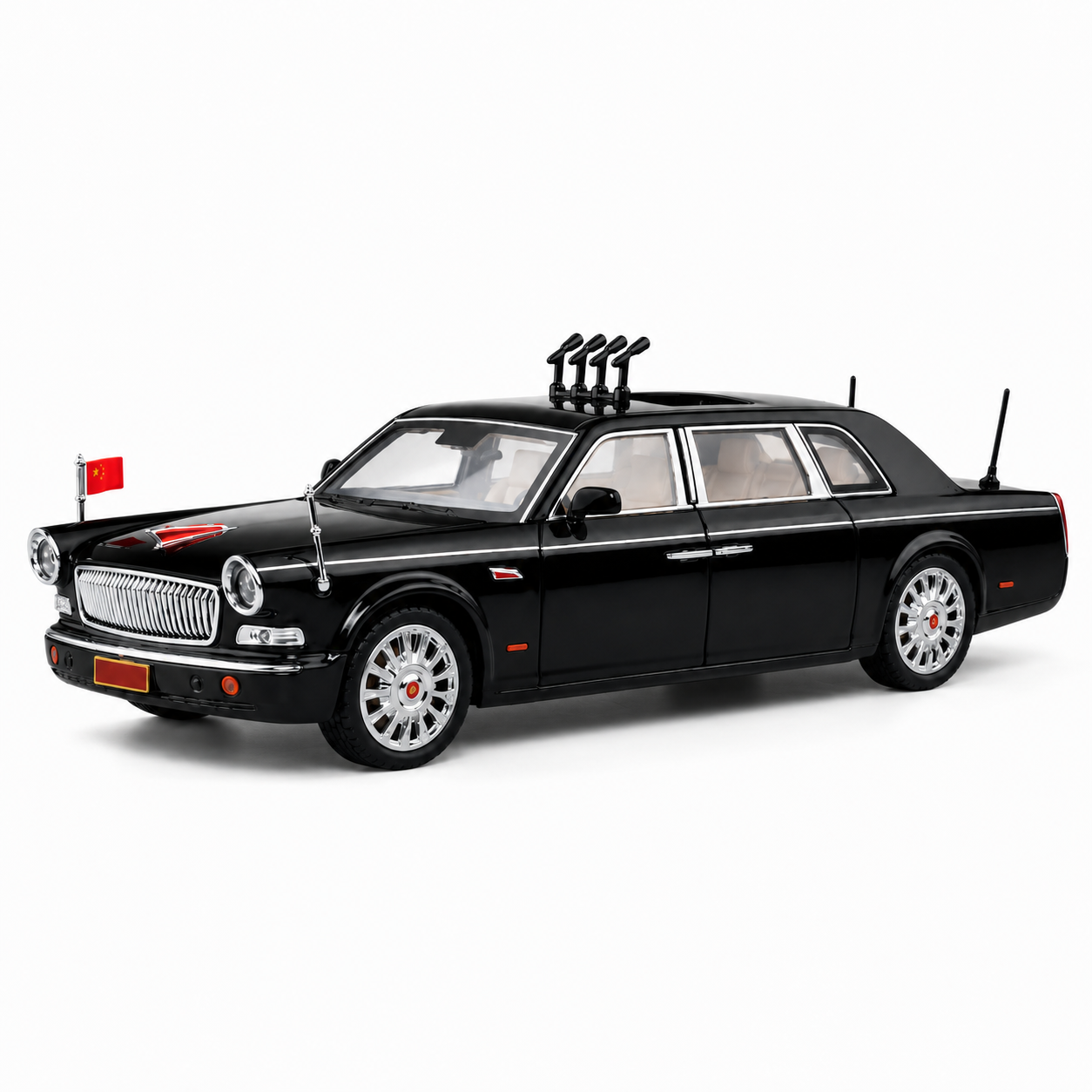 1:24 Black Luxury Diecast Car Model