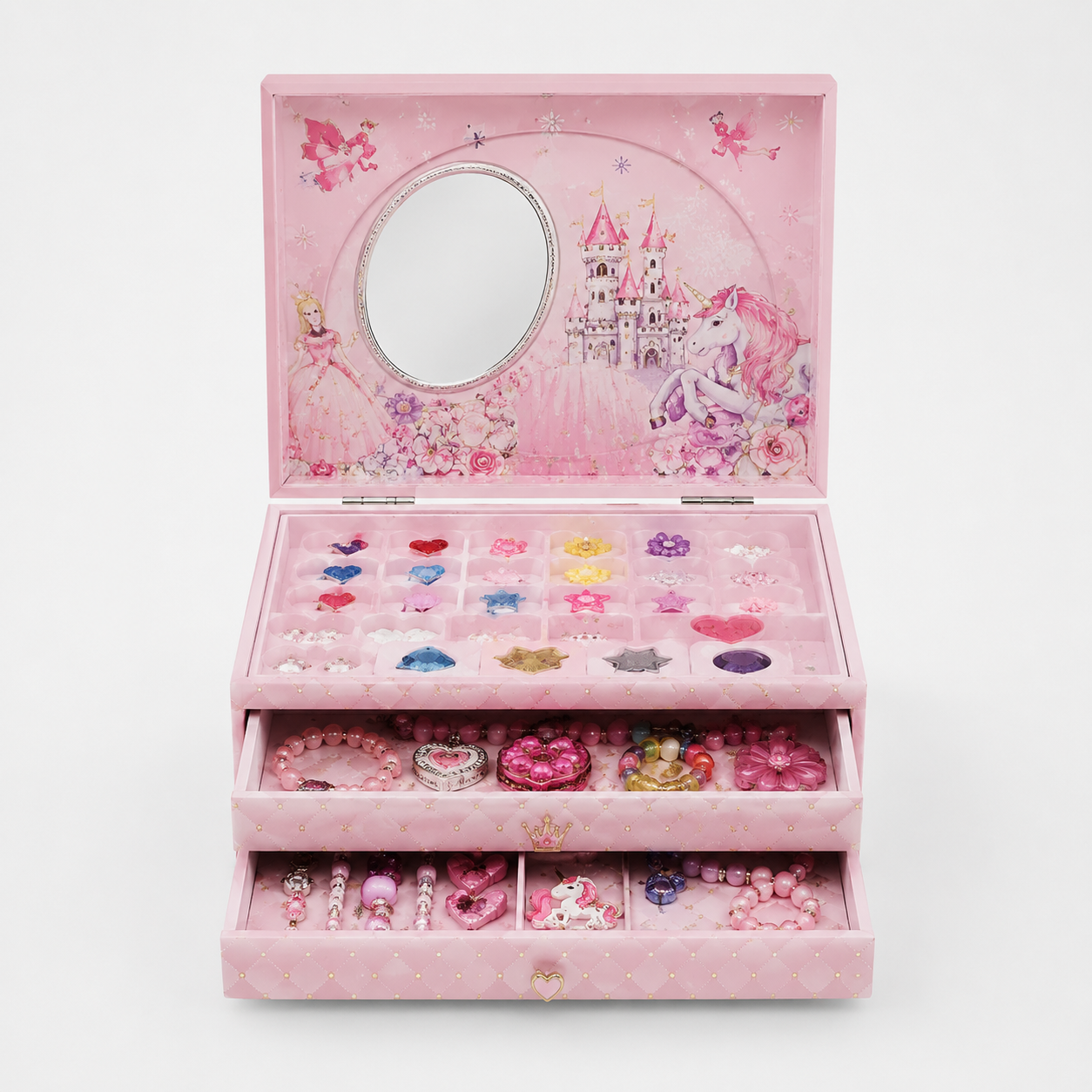 Jewelry Series 3 In 1 Make Up Set Drawer