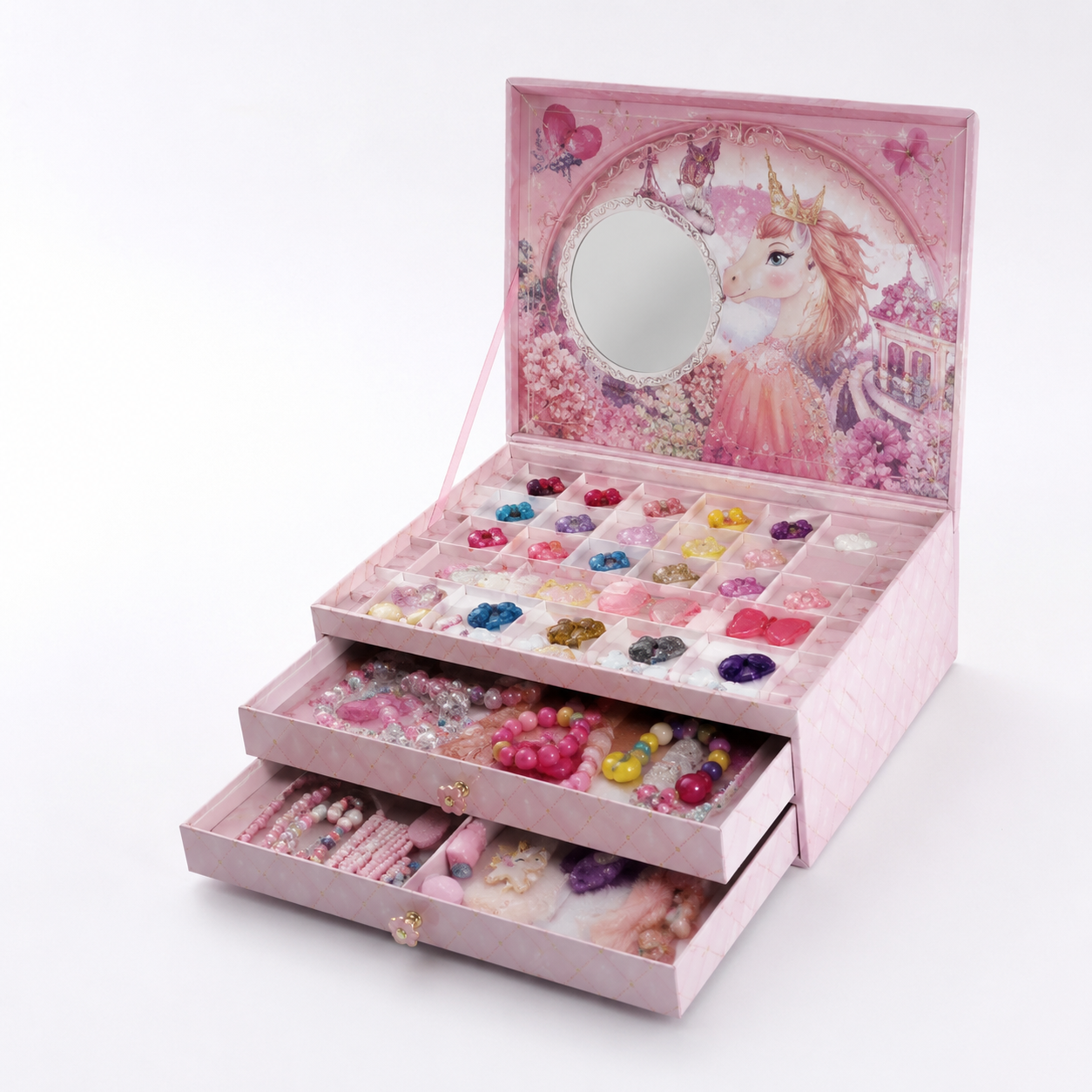 Jewelry Series 3 In 1 Make Up Set Drawer