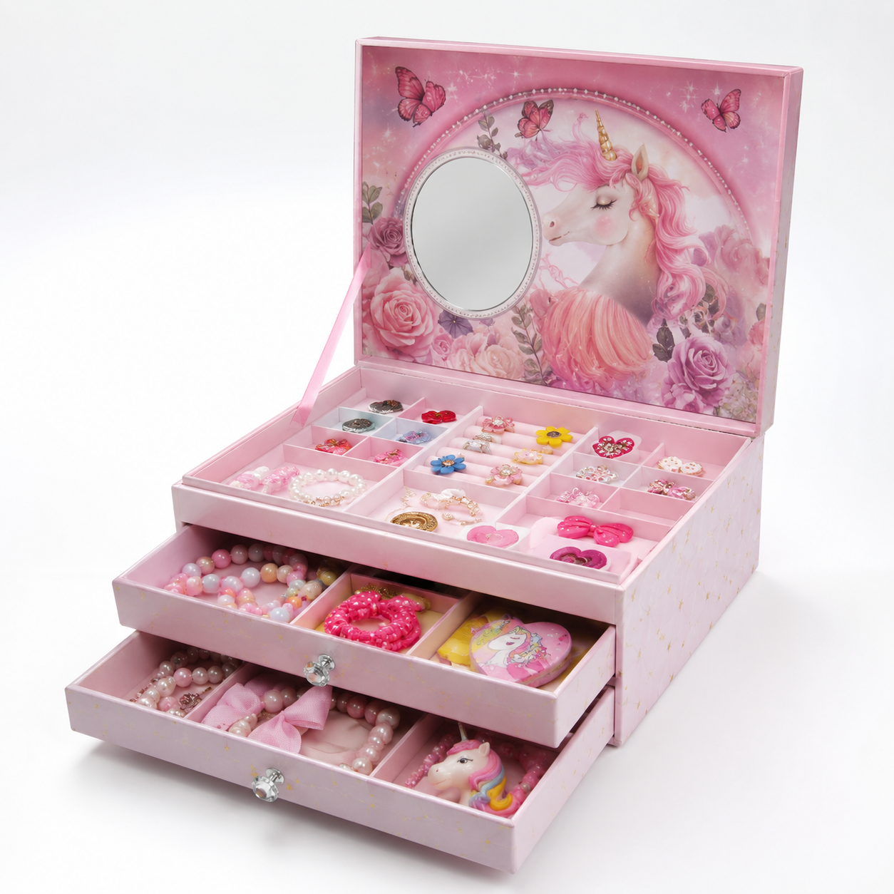 Jewelry Series 3 In 1 Make Up Set Drawer