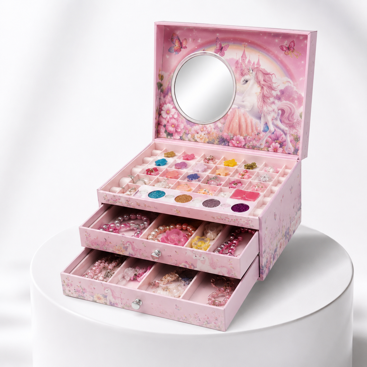 Jewelry Series 3 In 1 Make Up Set Drawer