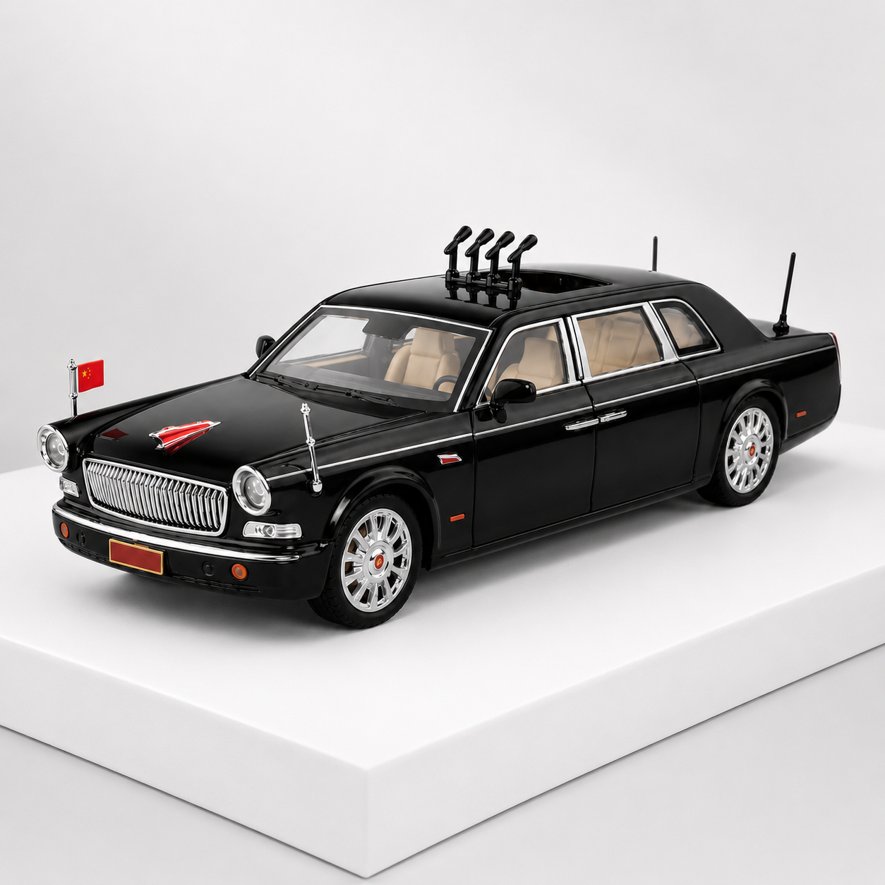 1:24 Black Luxury Diecast Car Model