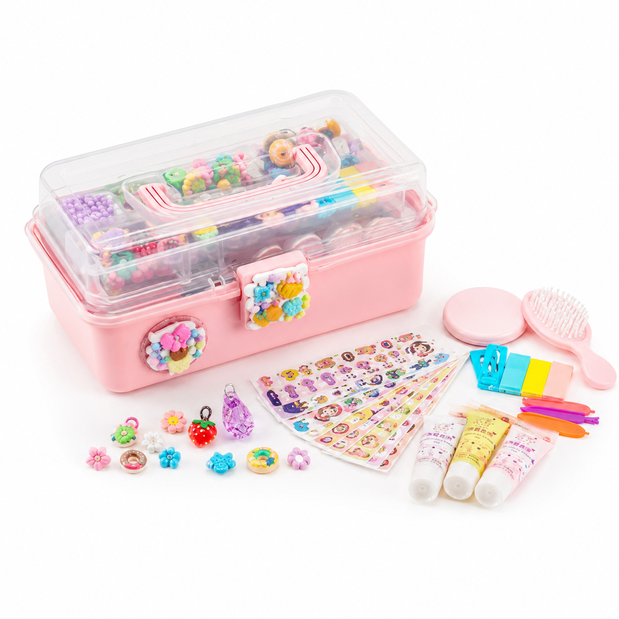 Kids Jewelry Beads DIY Make Up Series Creative Set