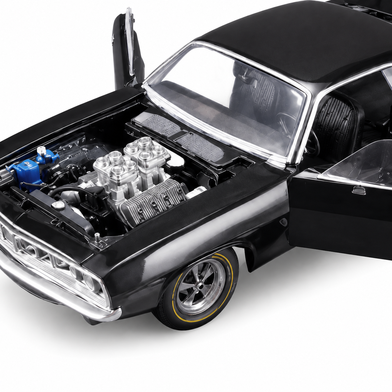 Classic Diecast Car Model with Opening Parts