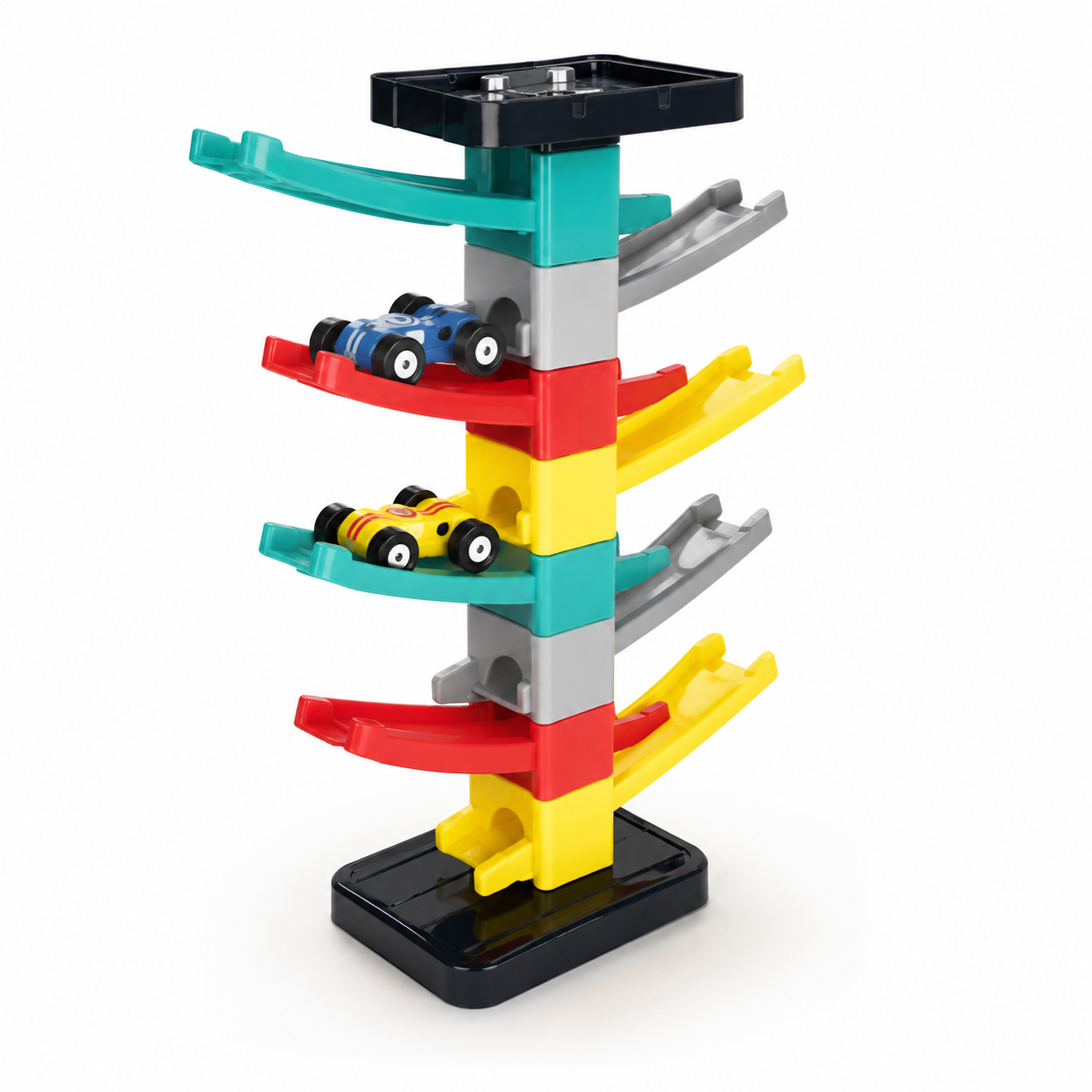 Gliding Rail Car Track Parking Play Set