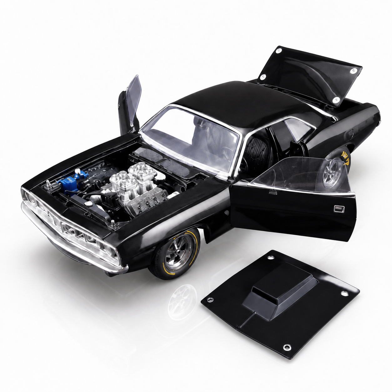Classic Diecast Car Model with Opening Parts