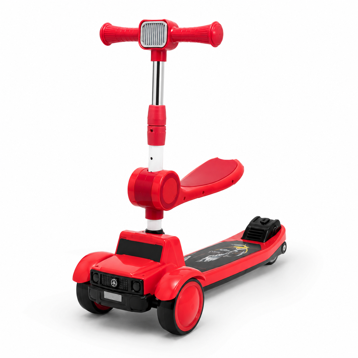 6027 - Car Style Kids Scooter with Light and Music