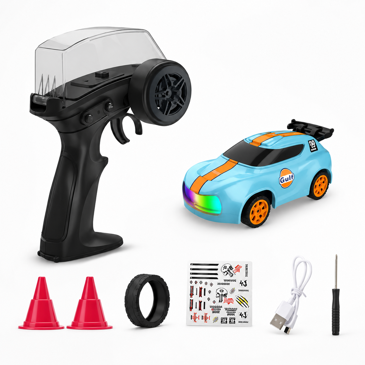 Remote Control Drift Car with Light & Accessories