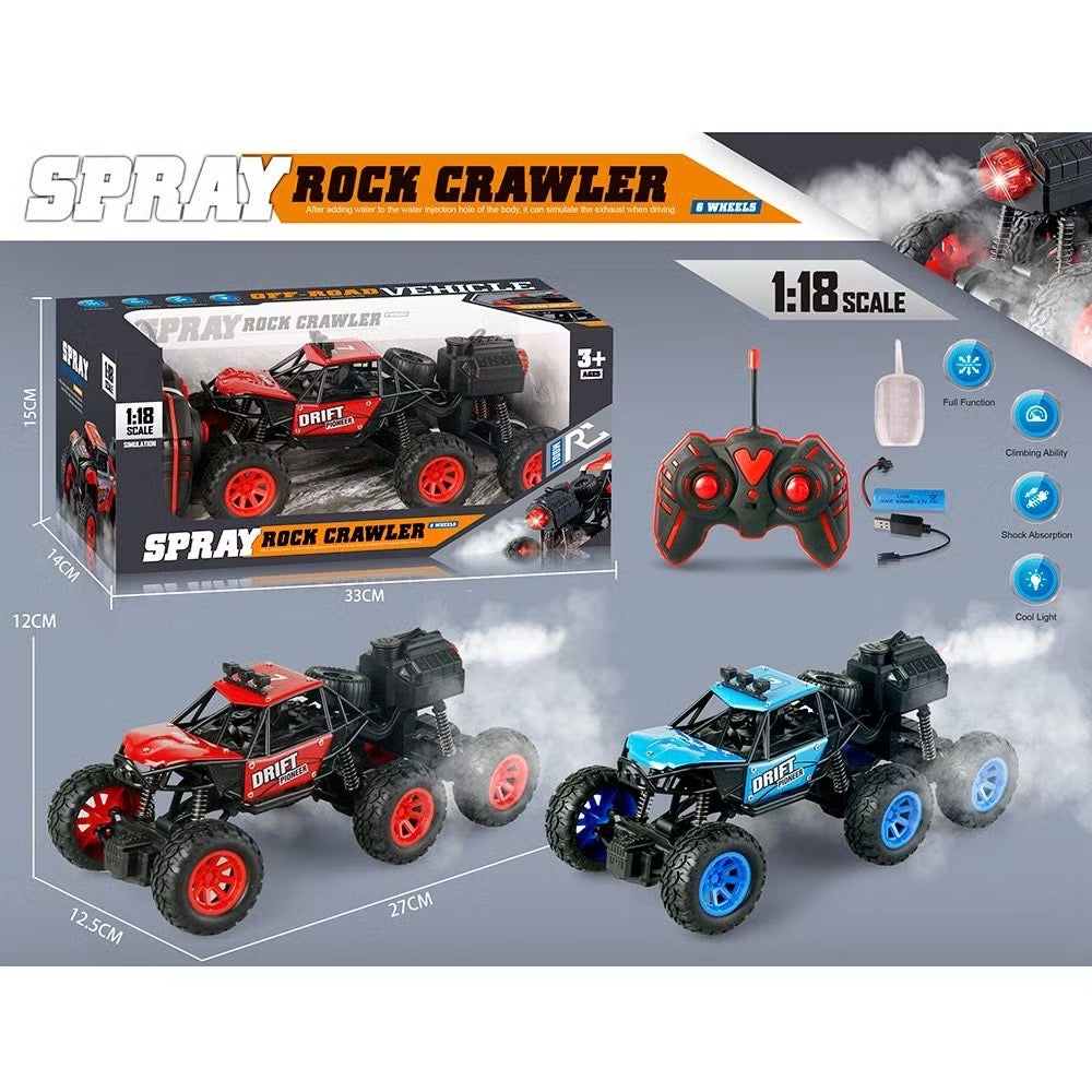 Spray Rock Crawler RC Car 1:18 Scale