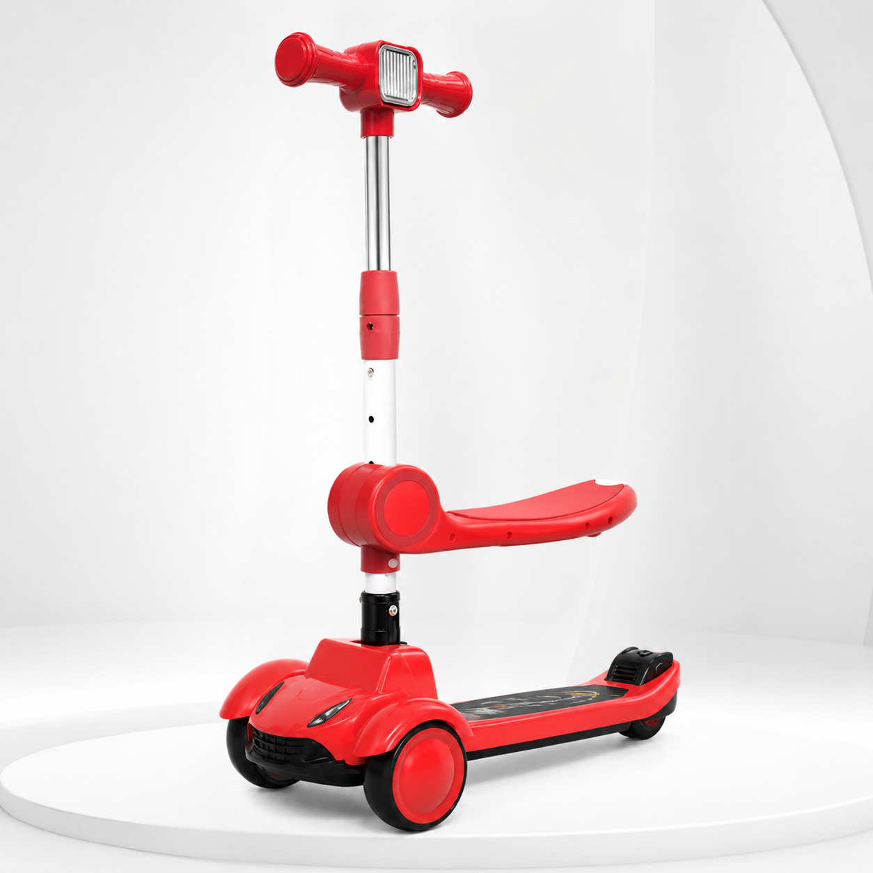 6029 - Sports Car Style Kids Scooter with Light and Music