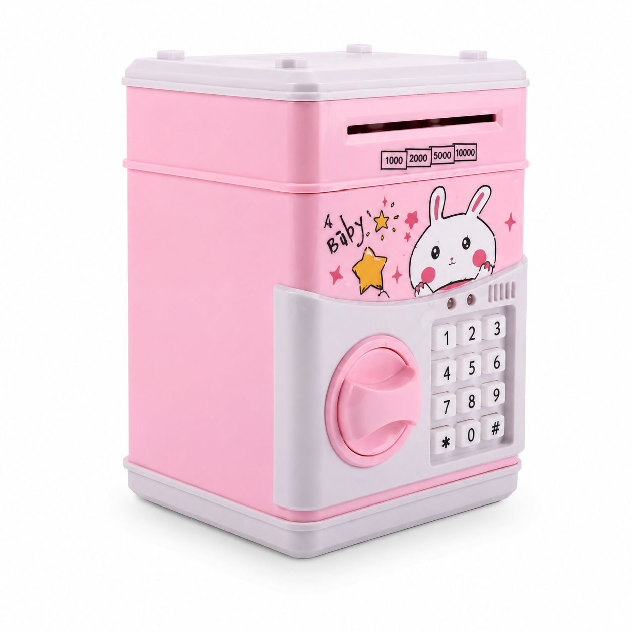 Pink Bunny Electronic Password Money Box