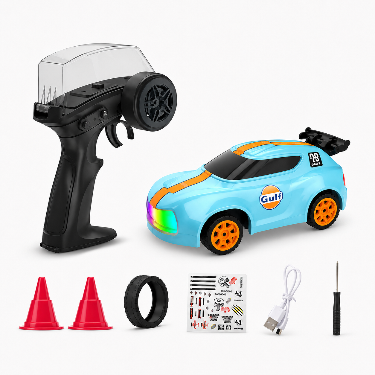 Remote Control Drift Car with Light & Accessories