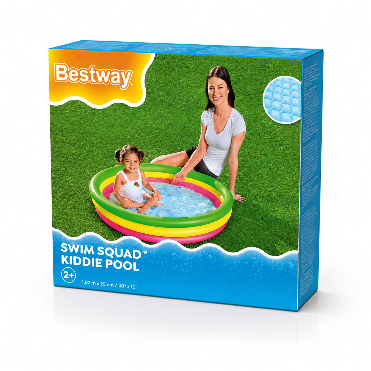 Bestway Swim Squad Kiddie Inflatable Pool – 40" x 10"