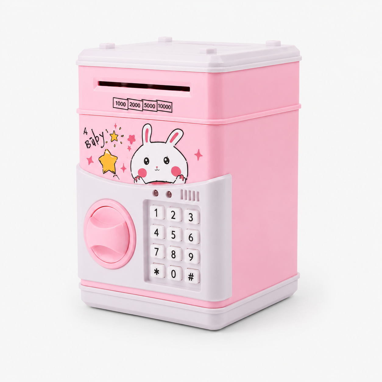 Pink Bunny Electronic Password Money Box