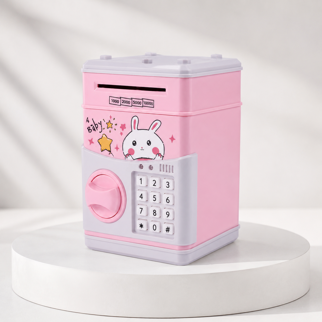 Pink Bunny Electronic Password Money Box