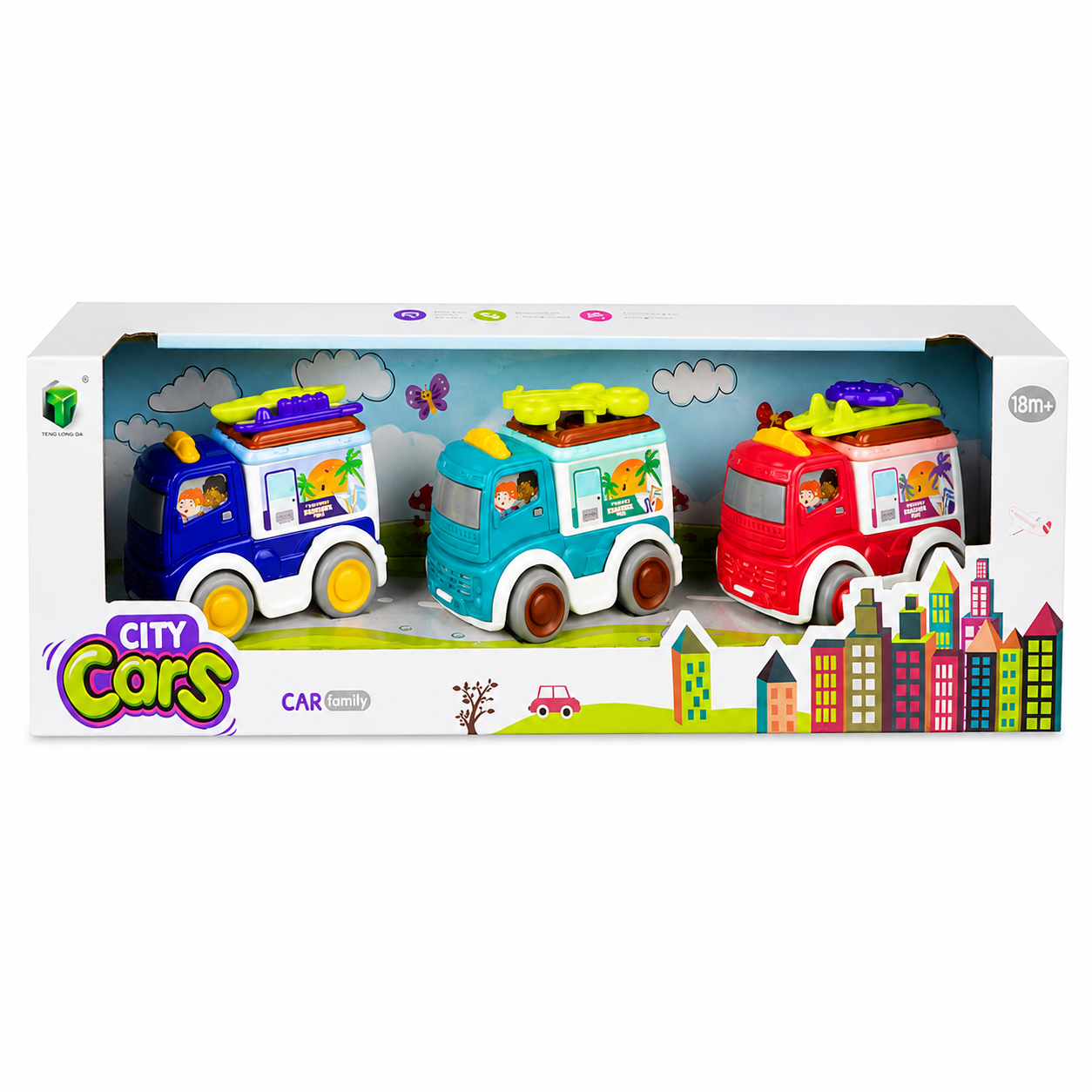 City Cars 3-Piece Toy Vehicle Set