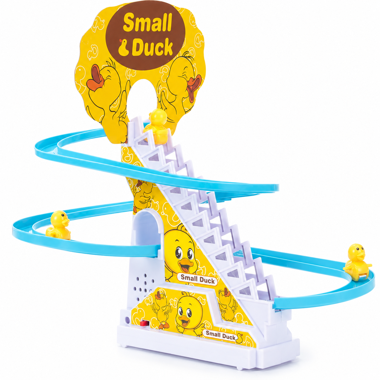 Small Duck Climbing Stairs Track Toy