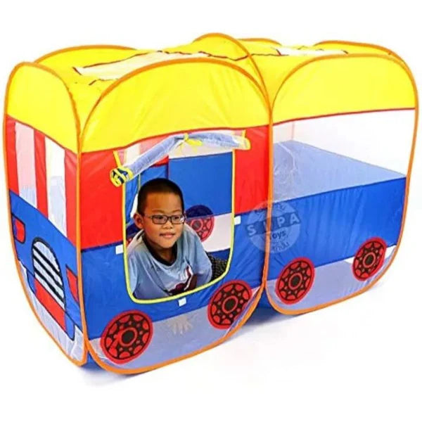 Double Size Pop Up Bus Themed Tent House For Kids tent house