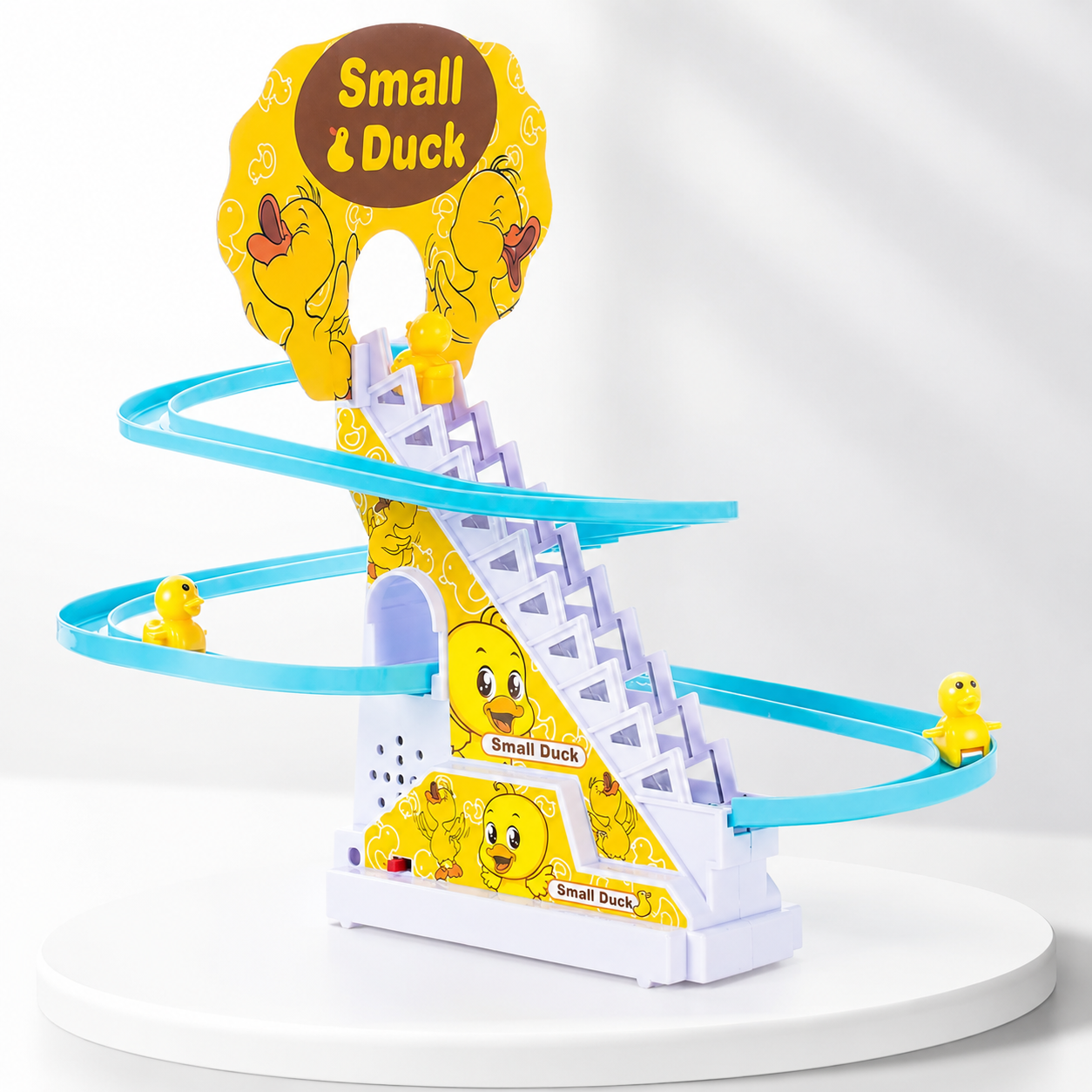 Small Duck Climbing Stairs Track Toy