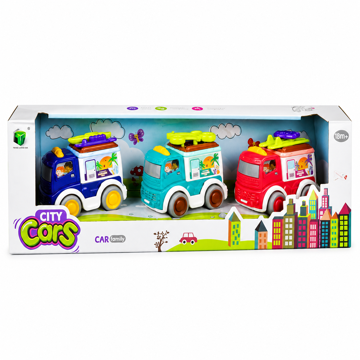 City Cars 3-Piece Toy Vehicle Set