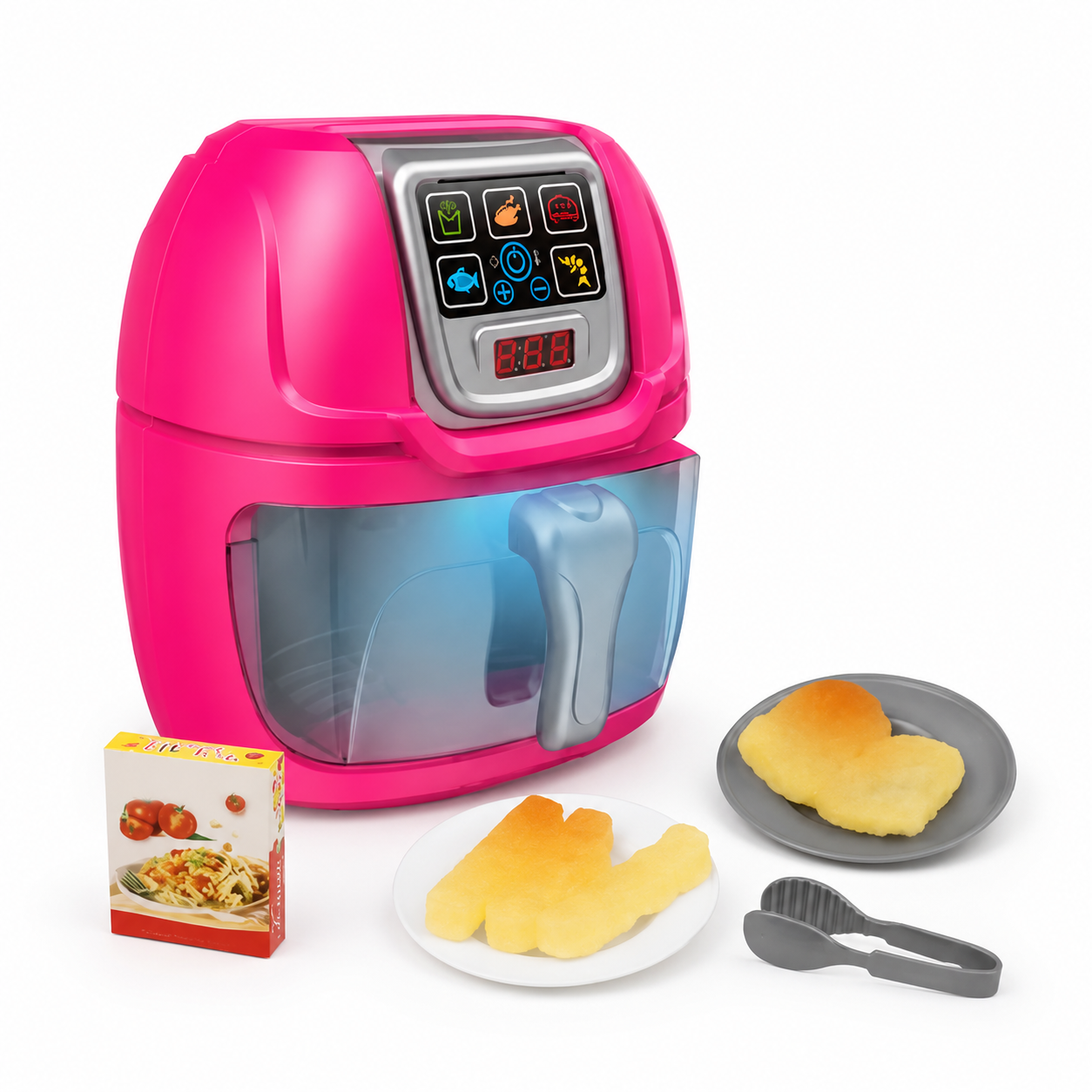 Mini Toy Air Fryer Kitchen Play Set