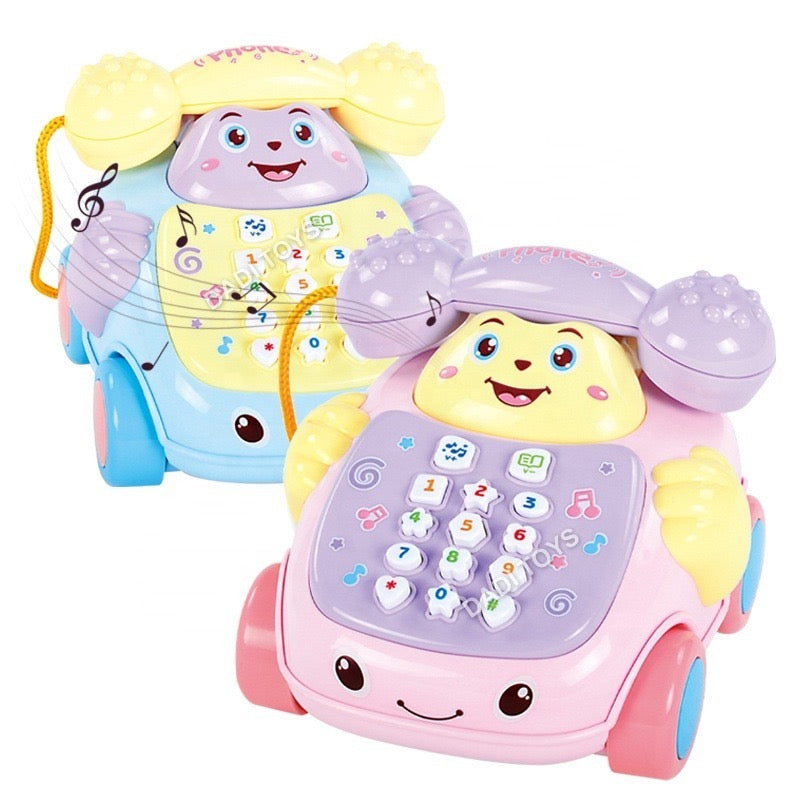 Cartoon Musical Telephone Pull Along Toy
