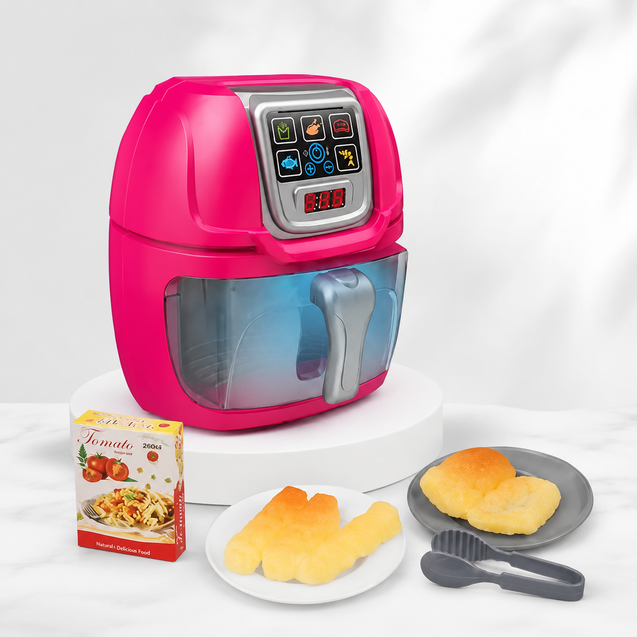 Mini Toy Air Fryer Kitchen Play Set