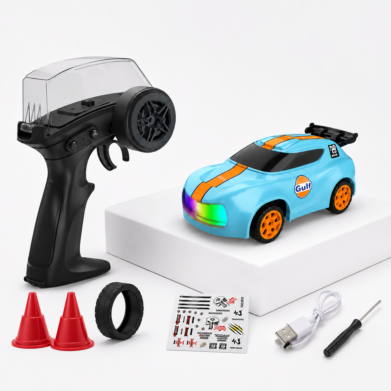 Remote Control Drift Car with Light & Accessories