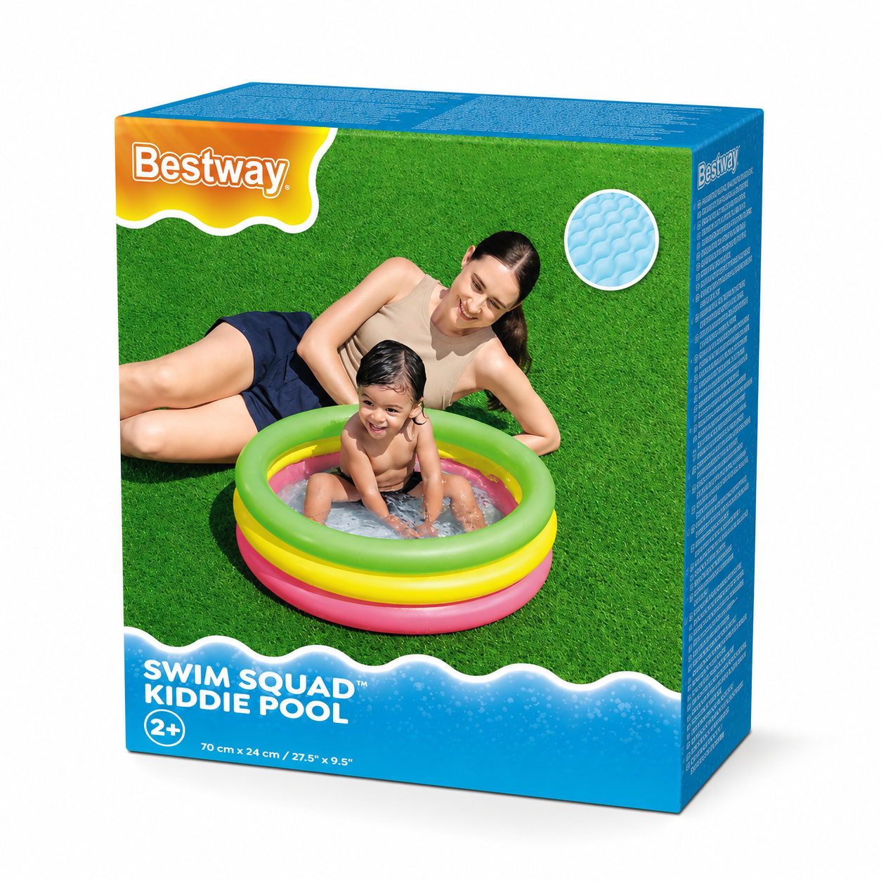 Bestway Swim Squad Kiddie Inflatable Pool – 27.5" x 9.5"