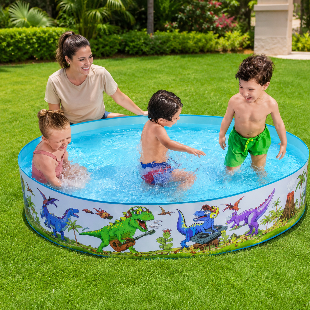 Bestway Dinosaur Fill ’N Fun Play Pool – 6ft x 15in Kids Pool