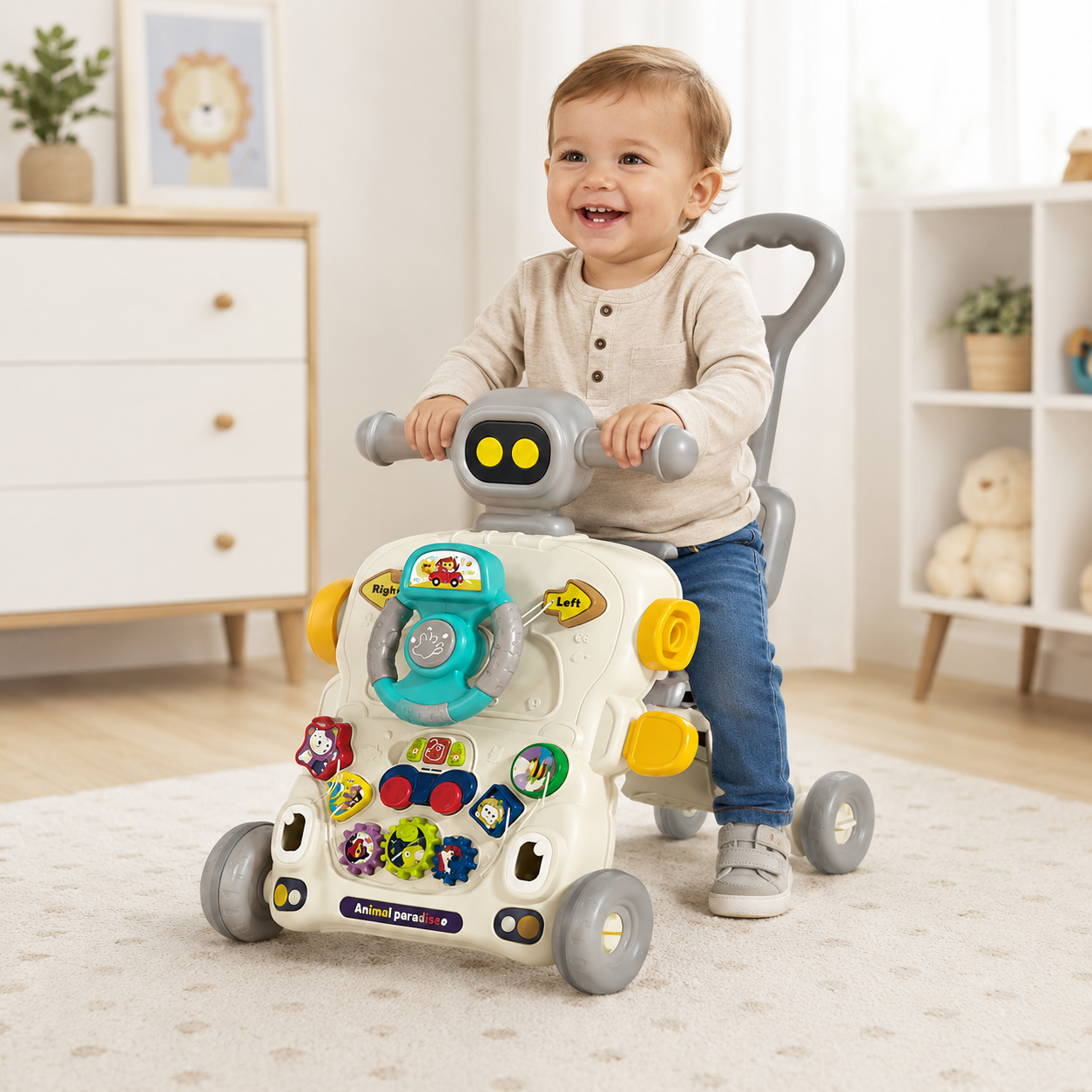 Bibiinn Baby Activity Walker with Music, Lights & Learning Center
