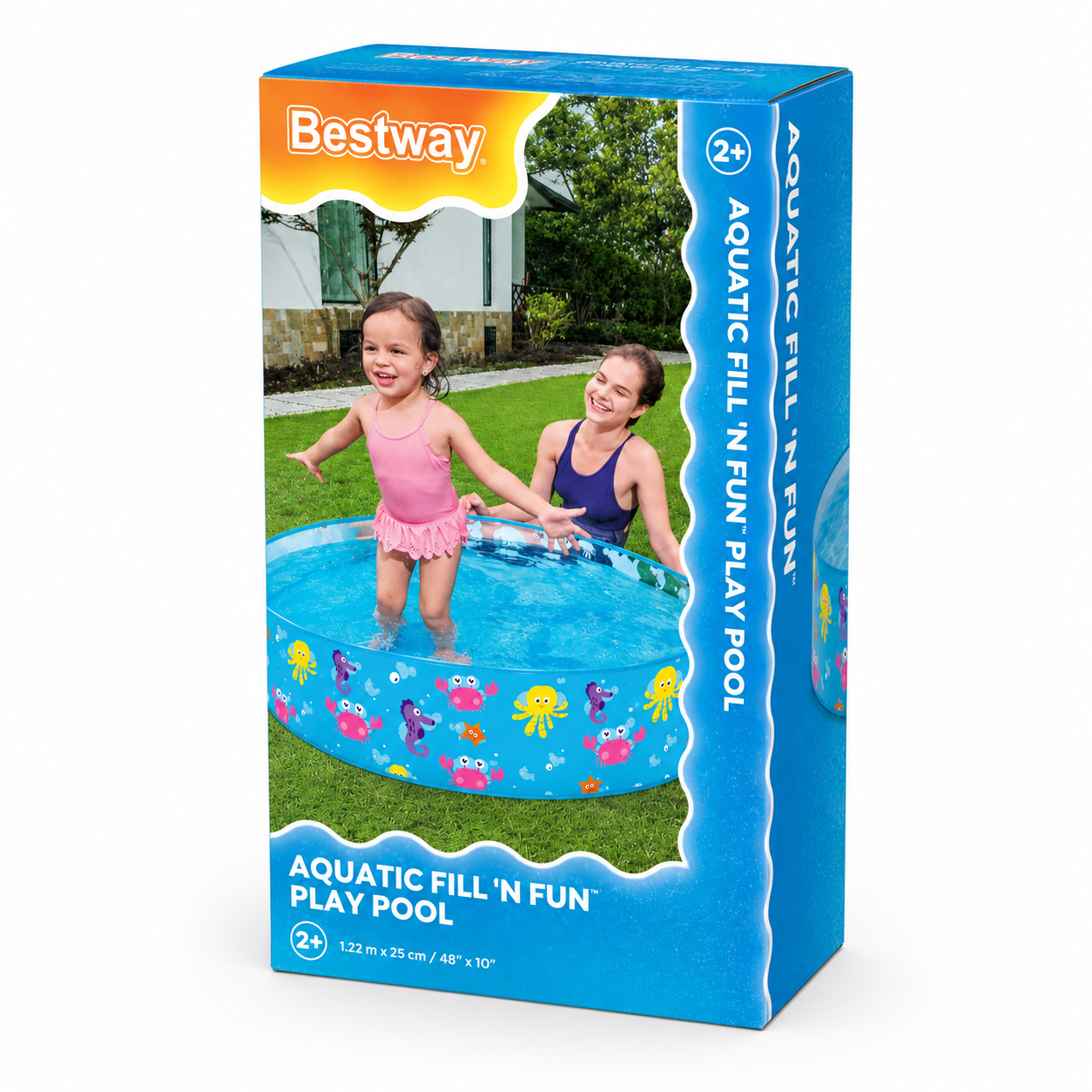 Bestway Aquatic Fill ’N Fun Play Pool – 48" x 10" Kids Pool