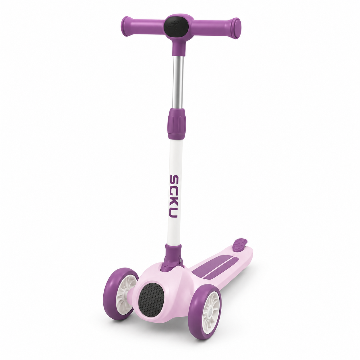 Kids Foldable 3-Wheel Scooter with LED Flash Wheels & Adjustable Handle