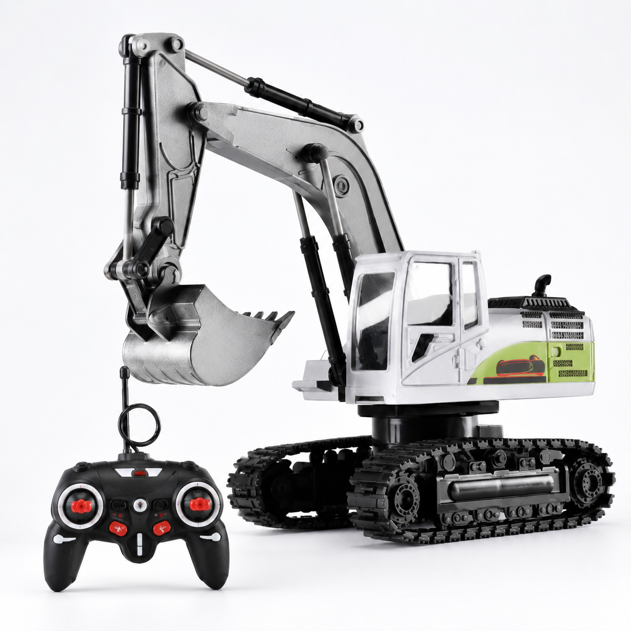 6 Channel Alloy Excavator Remote Control Toy