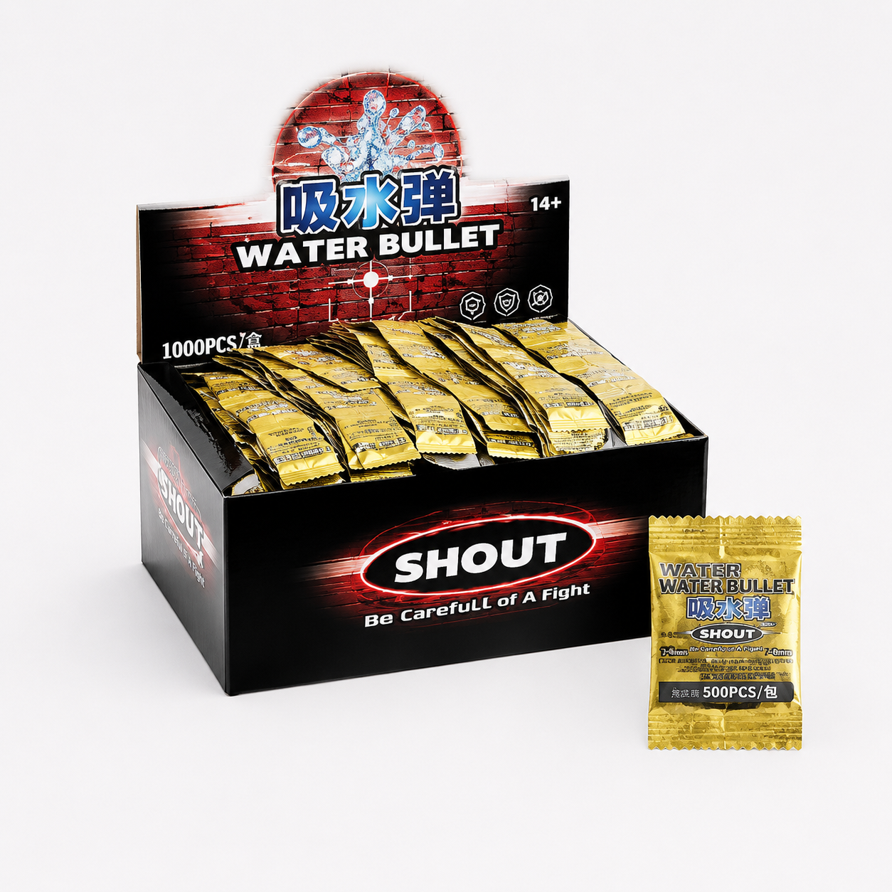 Shout Water Bullet Pack 500pcs