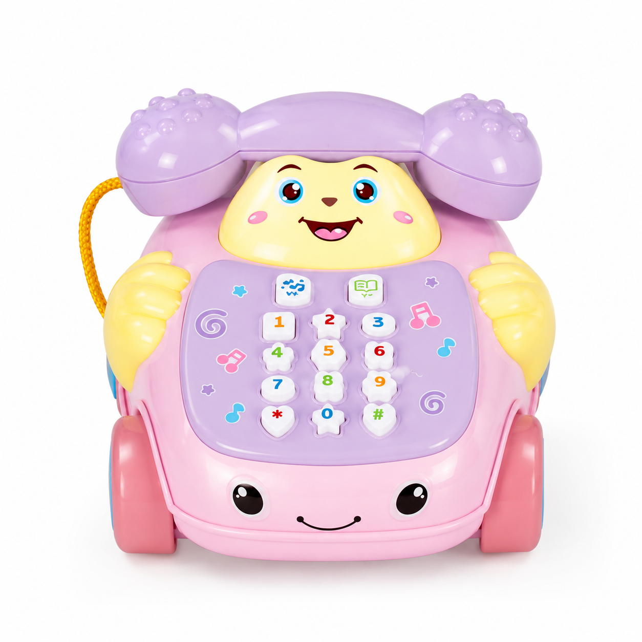 Cartoon Musical Telephone Pull Along Toy