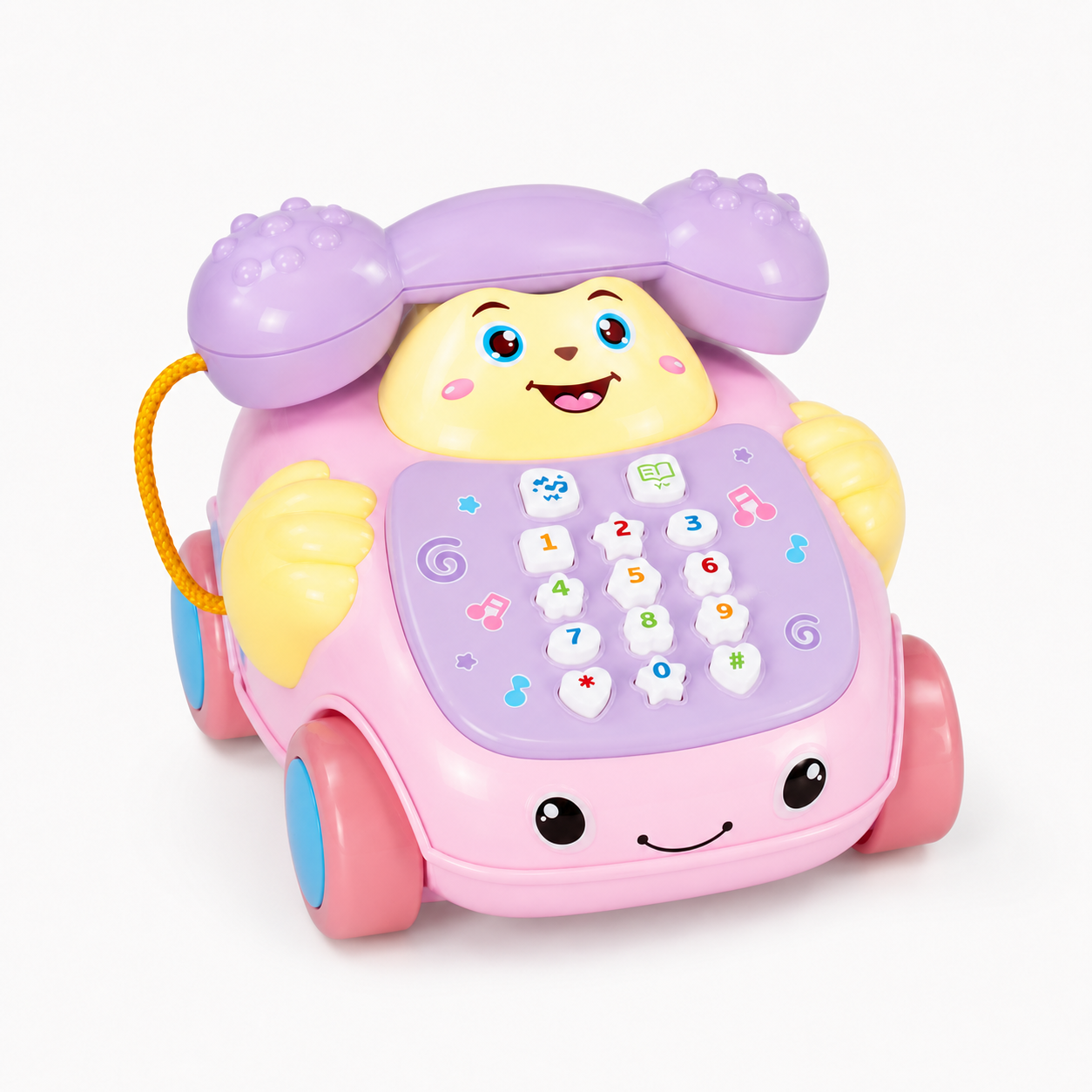 Cartoon Musical Telephone Pull Along Toy