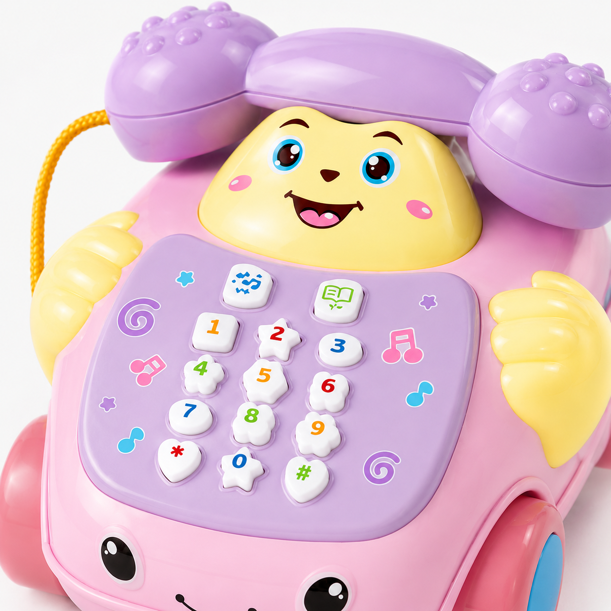 Cartoon Musical Telephone Pull Along Toy