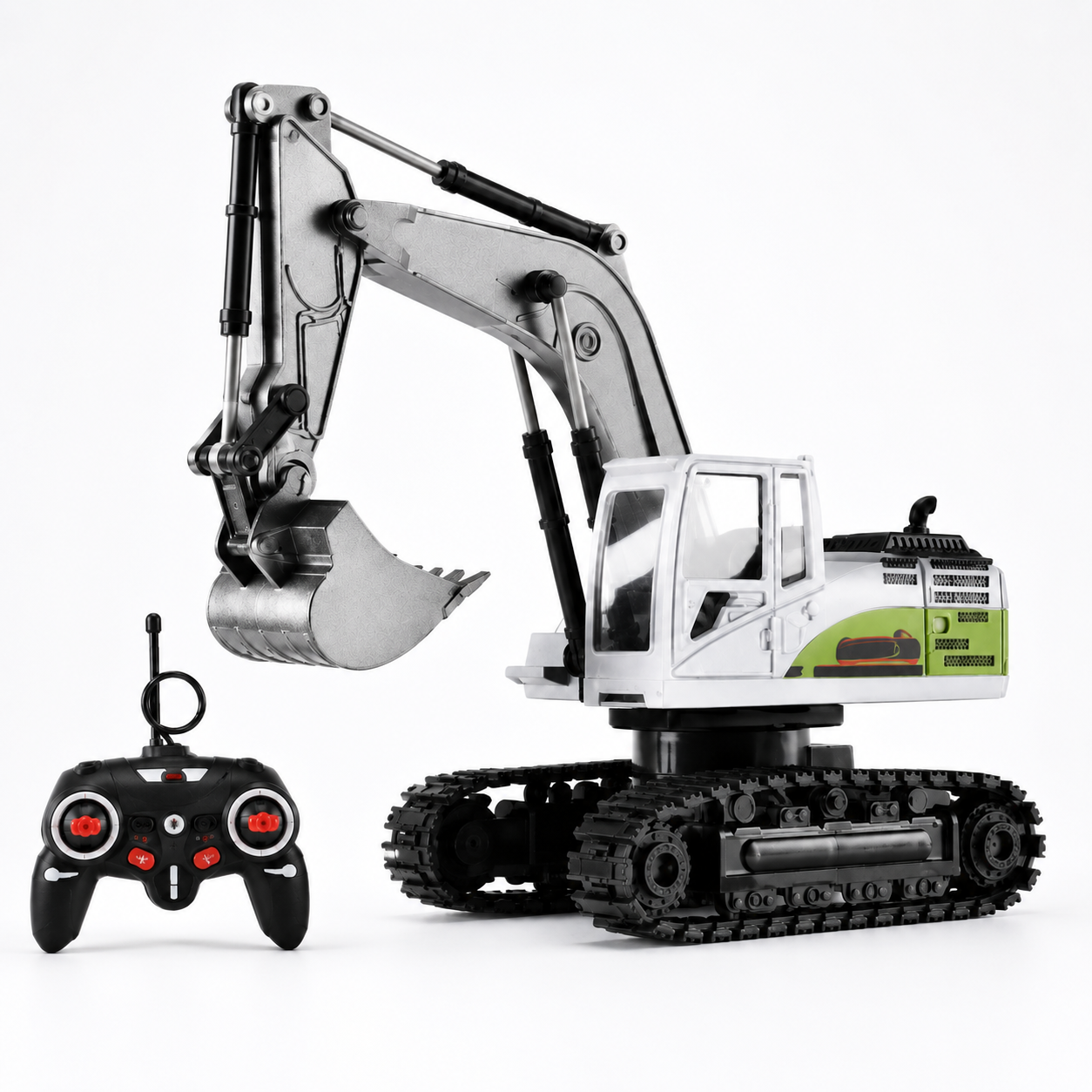 6 Channel Alloy Excavator Remote Control Toy