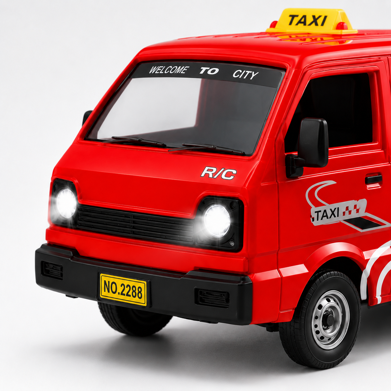 RED | FTY-RCTV-RED | Remote Control Taxi Van 1:16 Scale Toy
