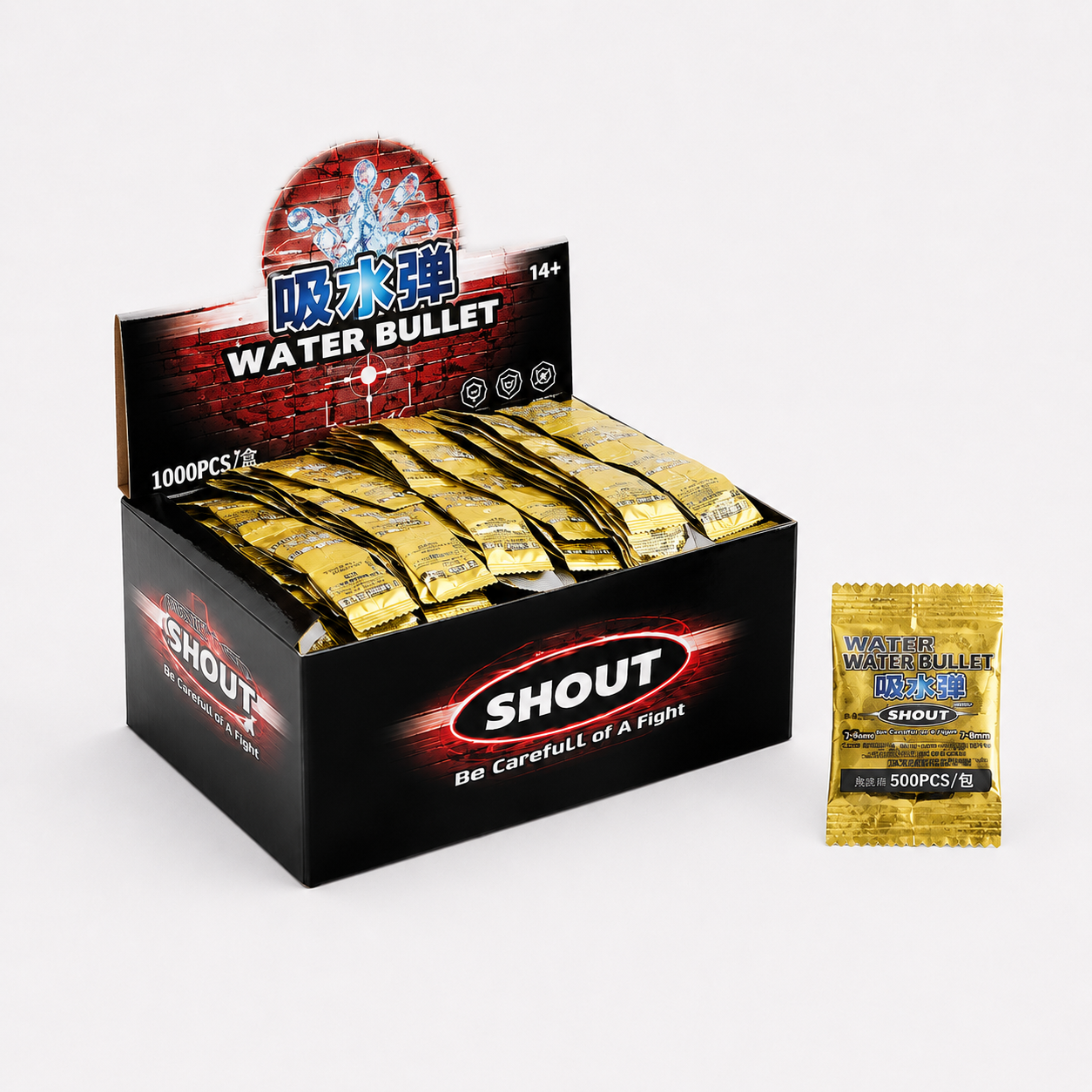 Shout Water Bullet Pack 500pcs