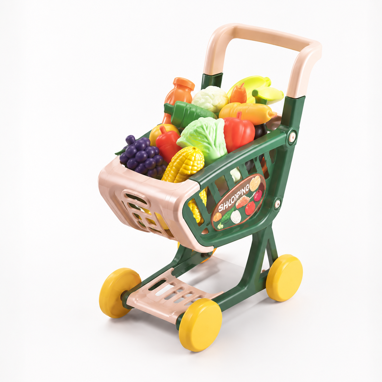 Supermarket Shopping Cart Pretend Play Set