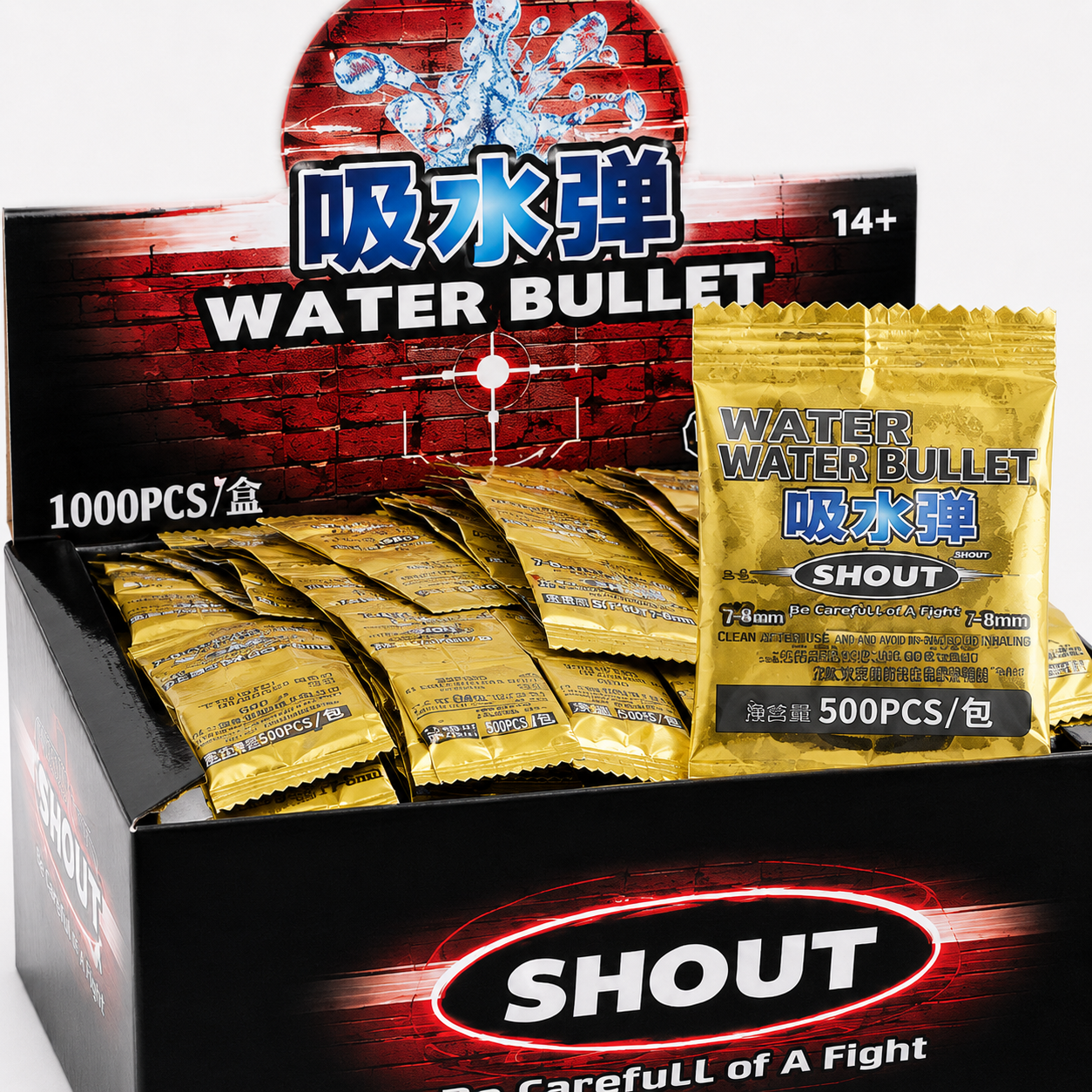 Shout Water Bullet Pack 500pcs