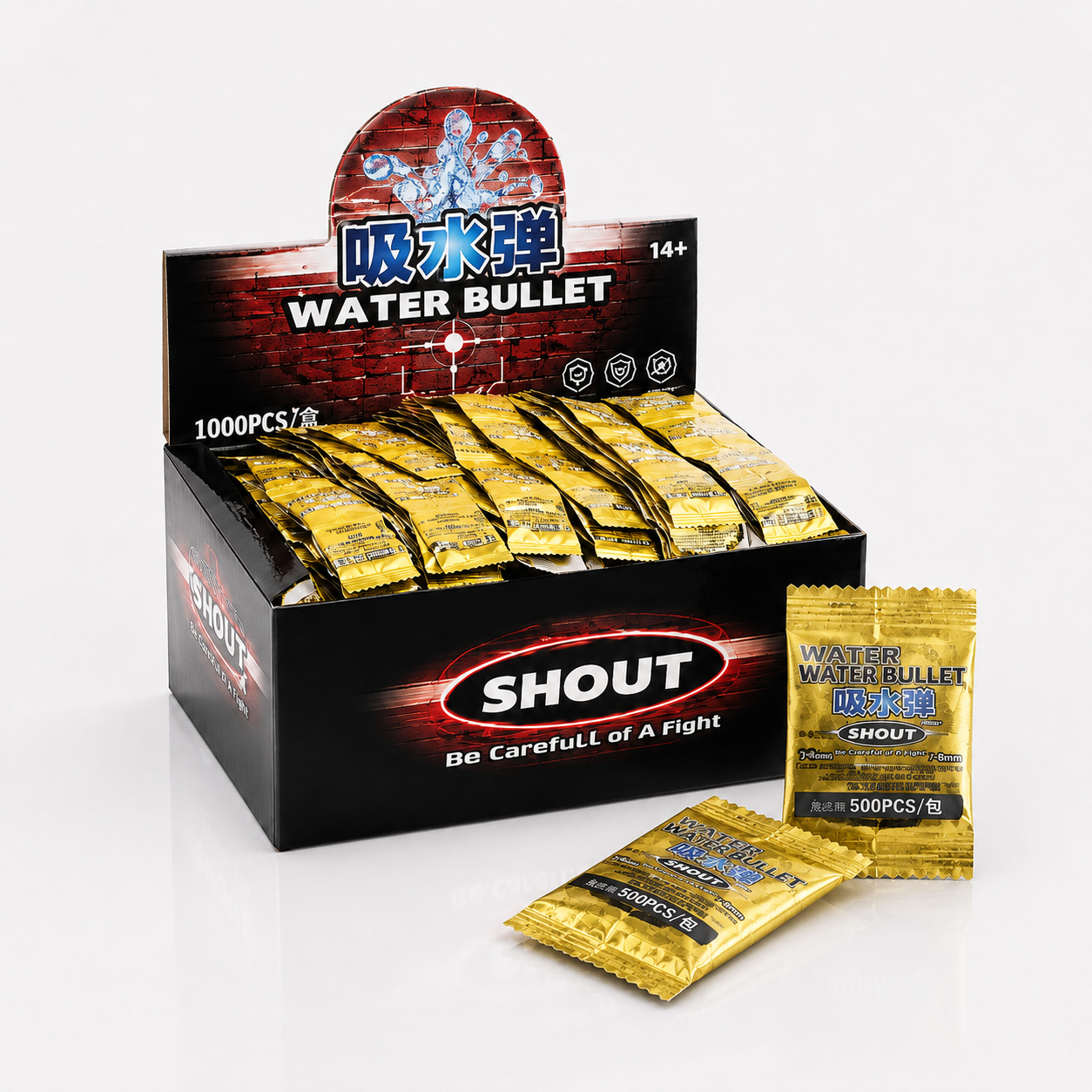 Shout Water Bullet Pack 500pcs