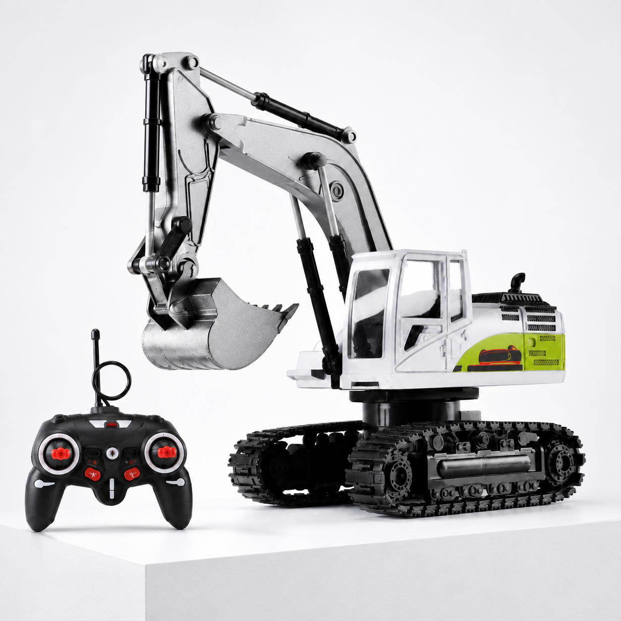 6 Channel Alloy Excavator Remote Control Toy